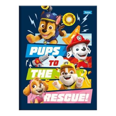 Imagem de Caderno Brochura 1/4 C/D 80 Folhas Patrulha Canina Foroni