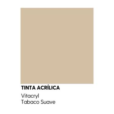 Imagem de Tinta Emborrachada Acetinada Marrons - Vitacryl, Tabaco Suave, 3,6 lts