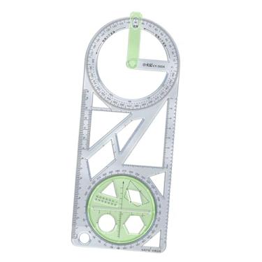 Imagem de Bothyi Régua geométrica multifuncional, réguas, escalas matemáticas, pintura de escritório, desenhos geométricos, estênceis para marcenaria, Style a