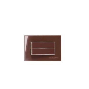 Imagem de Interruptor Duplo Para Móveis Margirius Marrom 10A