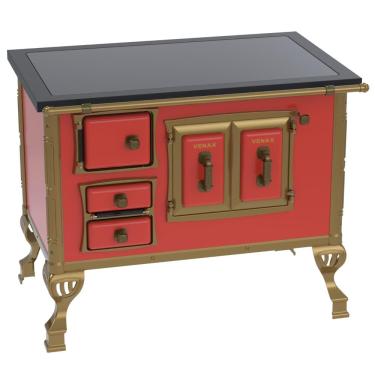 Imagem de Fogao a Lenha Venax GII n 2 Colonial Premium Vermelho SD
