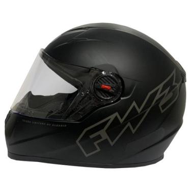 Imagem de Capacete FW3 Para Moto Gt Classic Preto Fosco Fechado Tam 56