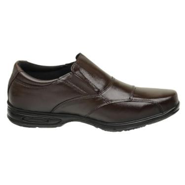 Imagem de Sapato Confort Social Masculino Couro Ortopédico 5080 (Marrom, BR, Adulto, Numérico, 46)