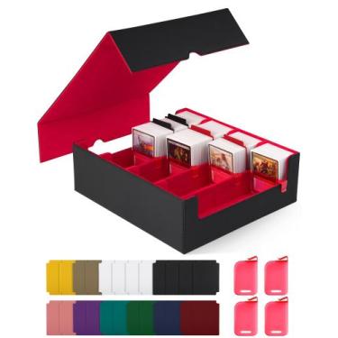 Imagem de Caixa de armazenamento de cartões ZLCA para MTG PTCG Commander com mai