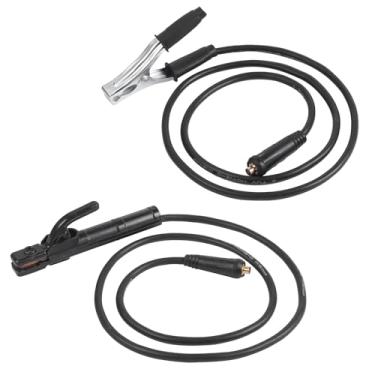 Imagem de Cmeil Suporte De Eletrodo Soldagem Mma/Arc, Braçadeira Aterramento 1,5 M Arco Mma Com Cabos, Conector Din 10-25