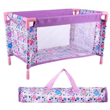 Imagem de Baby Doll Crib BABESIDE Reborn com bolsa de armazenamento para bonecas