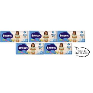 Imagem de Fralda Babysec Ultrasec - Tam XG - (5 pacotes-30 cada pacote) total de