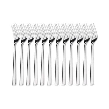 Imagem de Kit 12 Garfos de Sobremesa Hercules Mykonos Aço Inox 4000-005