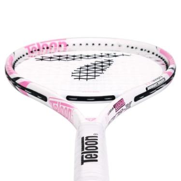 Imagem de Raquete de tênis Teloon V9-rosa e branca 68,5-69cm para adulto