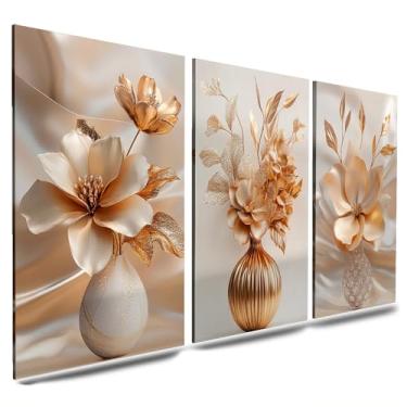 Imagem de Kit de Quadros Decorativos para Sala e Quarto - Quadros/Posters Decoração de Ambientes - Conjunto Luxuoso 3 Peças(20x30)