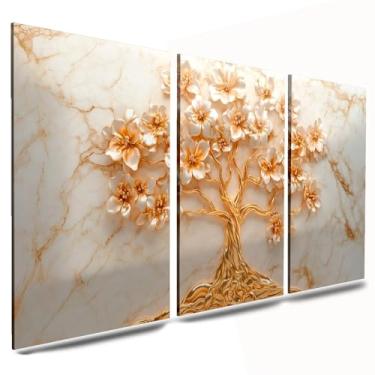 Imagem de Kit de Quadros Decorativos para Sala e Quarto - Quadros/Posters Decoração de Ambientes - Conjunto Luxuoso 3 Peças(3 PEÇAS 40X60 TOTAL 123X60)