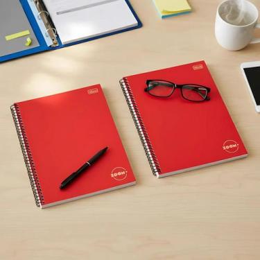 Imagem de Kit Caderno Universitário ZOOM+ 1 Matéria 96 folhas - Tilibra, Pacote 