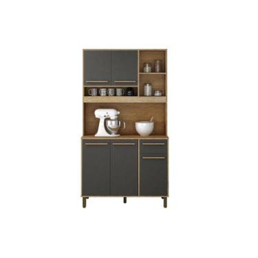 Imagem de Armario cozinha valdemoveis ametista cinam/grafite