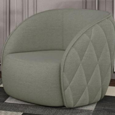 Imagem de Poltrona Milano - Élpis Móveis - Molufan, Cinza