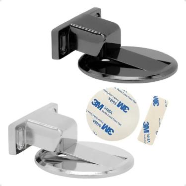 Imagem de Prendedor Fixador Trava Portas Magnético Fixação Adesivo 3M