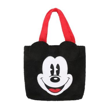 Imagem de Bioworld Bolsa feminina Mickey Mouse clássica sherpa de 30 cm