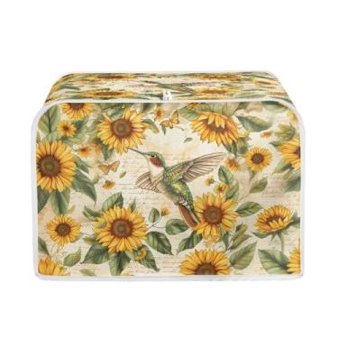 Imagem de NETILGEN Capa universal de torradeira serve para a maioria das torradeiras padrão 2 fatias proteção contra poeira e impressão digital cozinha pequeno aparelho máquina de fazer pão capa contra poeira