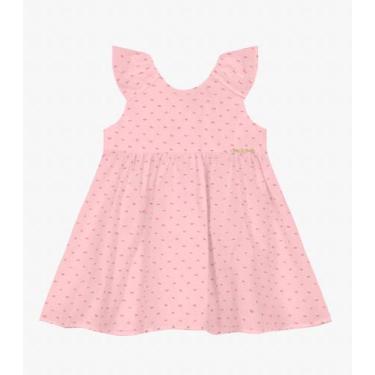 Imagem de Vestido Infantil em Cotton Plumetis Trick Nick Rosa, 2, Rosa