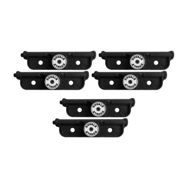 Imagem de 03 Pares Fechadura Trava Lateral Tetra De Sobrepor Dupla Para Porta De Enrolar Segredos Iguais