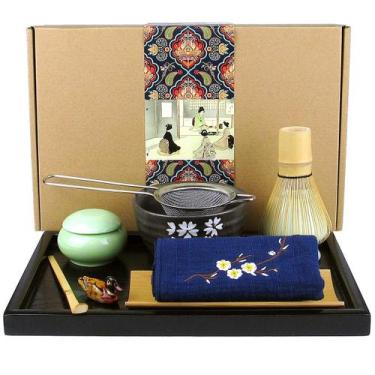 Imagem de Conjunto de chá Matcha Artcome Japanese com batedor, colher e tigela (