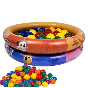 Imagem de Piscina Banheira Inflável Patrulha Canina 21 Litros Infantil Criança C