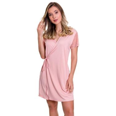 Imagem de Robe Feminino Hobby Luxo Confortável em Microfibra Estilo Sedutor - ES207