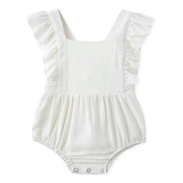 Imagem de Macacão Simplee para crianças, bebês e meninas, algodão, linho, 18-24 