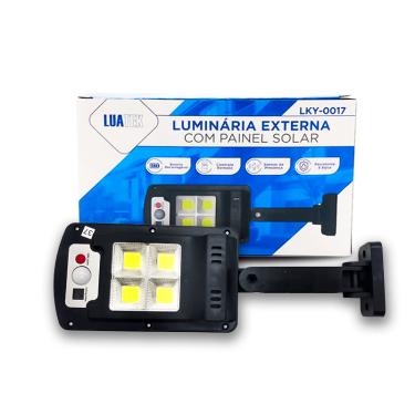 Imagem de Luminária Poste Externa Solar [4 LEDs]