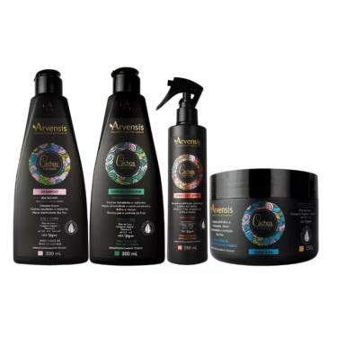 Imagem de Kit Arvensis Cachos Shampoo Condicionador Day After Mascara Ondulados