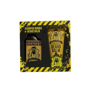 Imagem de Barba Forte Danger Combo Shampoo 90 ml + Balm 60 g