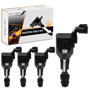 Imagem de Pacotes de bobina de ignição OEM UF491 (conjunto de 4) - Compatível com Buick Lacrosse Regal Chevrolet Cobalt Equinox HHR Malibu GMC Terrain Pontiac Saturn - L4 2.0L 2.2L 2.4L - Substitui # C1552