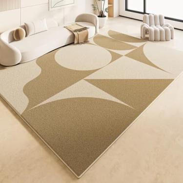 Imagem de Linha minimalista para decoração de sala de estar, carpete de pelúcia estilo francês, tapetes para quarto, casa, lavável, sala de estar, tapete macio e fofo (200x300 cm/A)