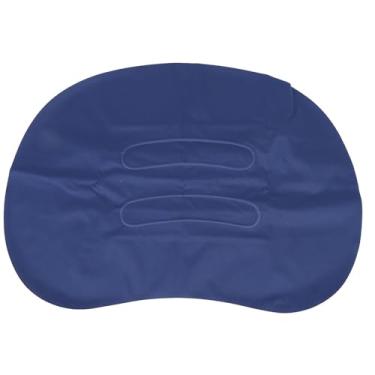 Imagem de Travesseiro inflável ultraleve para viagem de acampamento Travesseiro inflável TPU para escritório dormir caminhadas mochila suporte para pescoço leve portátil inflação rápida (Azul-marinho)