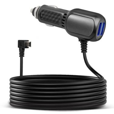 Imagem de Anina Mini cabo de alimentação USB Dash Cam adaptador de 3 m para Rexing V1 V1P ProV5 V3, Byakov S6, Rove R2-4K carro painel câmera carregador duplo cabo de alimentação Mini-B