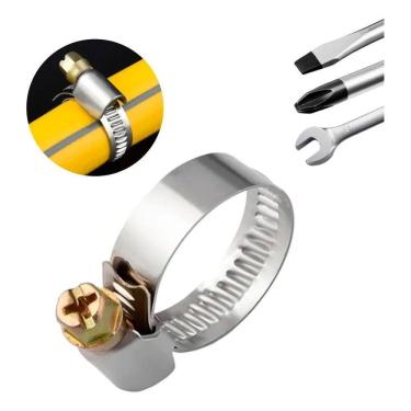 Imagem de Abraçadeira De Metal Para Mangueira Aço 10-16 Mm 1/2 Pratea