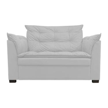 Imagem de Sofá Dandara 2 Lugares Suede Compacto Estofado Confortável Suede Diver