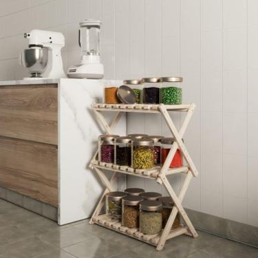 Imagem de Kit Com 3 Prateleiras Porta Temperos P/ Cozinhas Organizador