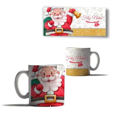 Imagem de Caneca Porcelana Feliz Natal Papai Noel Boneco Neve Arvore 5 - Enjoy S