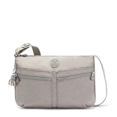 Imagem de Kipling Bolsa tiracolo feminina Izellah, Cinza-claro, 12.25" L X 9.25" H X 5" D