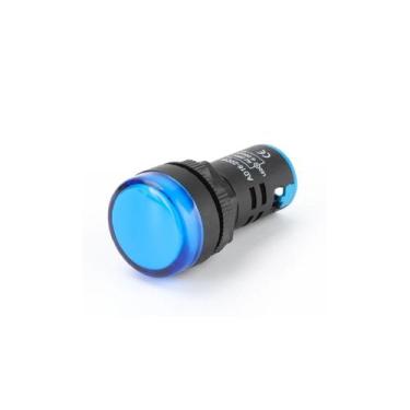 Imagem de Lampada Sinaleiro Led 22mm AD16-22DS - 220V - Azul - ATMX