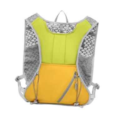 Imagem de IEUDNS Colete de Hidratação, Mochila de Corrida, Mochila de água, Mochila Multiuso para Um Dia, Mochila de Hidratação, Bolsa Esportiva para Escalada E Ciclis, Verde Amarelo