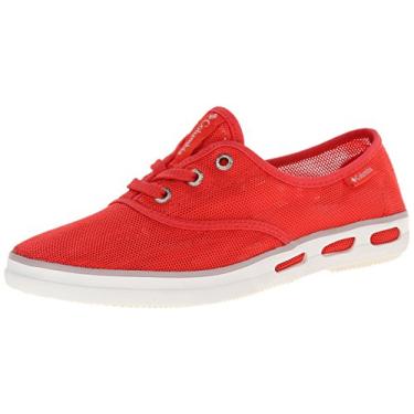 Imagem de Columbia Vulc N Vent Tênis feminino de malha de renda, Hibisco vermelho/cinza frio, 9