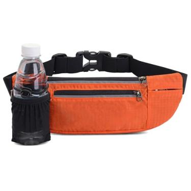 Imagem de Mochila esportiva para corrida com suporte para garrafa de água, pochete ajustável para corrida, leve com recursos refletivos