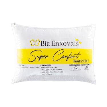 Imagem de Travesseiro Confort Percal 180 Fios Fibra Siliconizada 70cm X 50cm - 1 Unidade