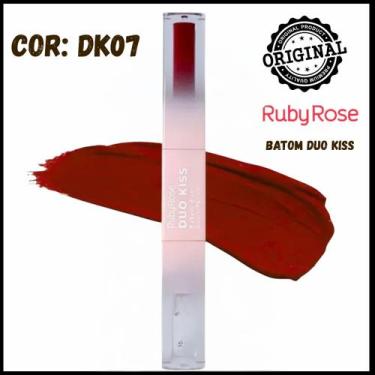 Imagem de Batom Duo Kiss LipsTick Ruby Rose HBL6203, DK07