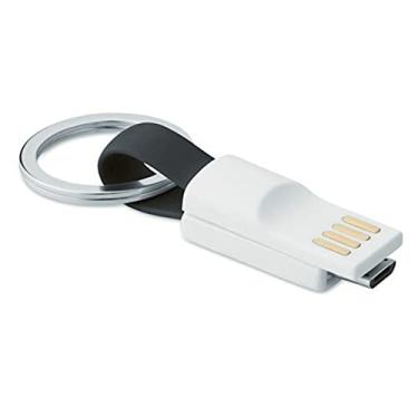 Imagem de Cabo BoxWave compatível com Samsung Galaxy J7 Crown (cabo da BoxWave) - chaveiro carregador micro USB, cabo micro USB para Samsung Galaxy J7 Crown - preto intenso