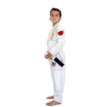 Imagem de Kimono Jiu Jitsu Infantil Branco Raptor Lince-Masculino
