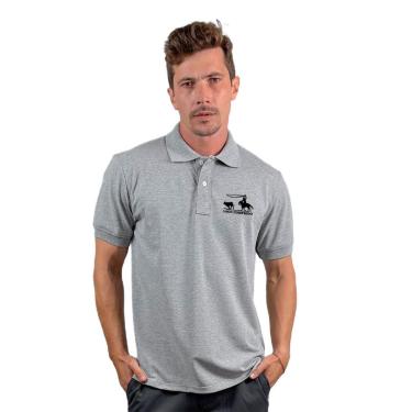 Imagem de Camisa Gola Polo Estampa Laço Comprido Piquet Masculina-Masculino