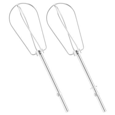 Imagem de Pacote com 2 acessórios de batedor turbo W10490648 para batedeiras manuais KitchenAid, peças de reposição de mistura de alta velocidade de aço inoxidável de 4 fios para KHM2B AP5644233 PS4082859
