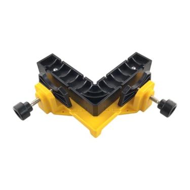 Imagem de Ｂｅｓｇａ Grampo de canto portátil e versátil de 90 graus para marcenaria, ideal para prateleiras, caixas, projetos de bricolagem e reparo de móveis, Amarelo